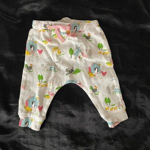 0-3 baby Boden pants, animal print, never worn